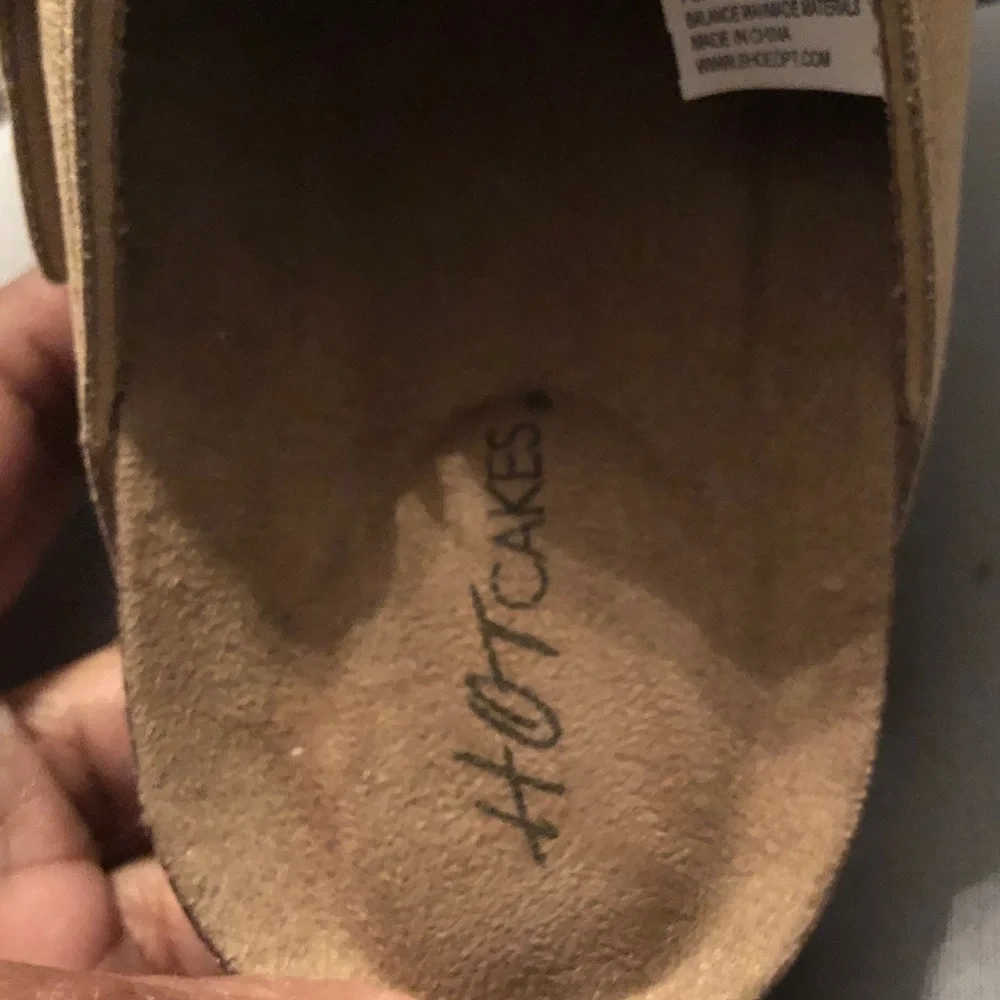Tan Suede Clogs - Picture 4 of 4